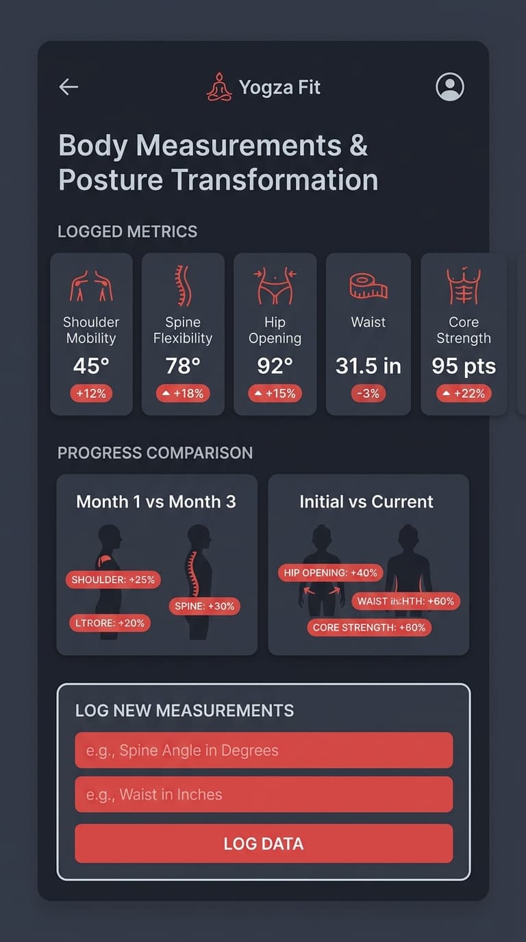 Body Measurements & Posture Tracking - Yogza Fit