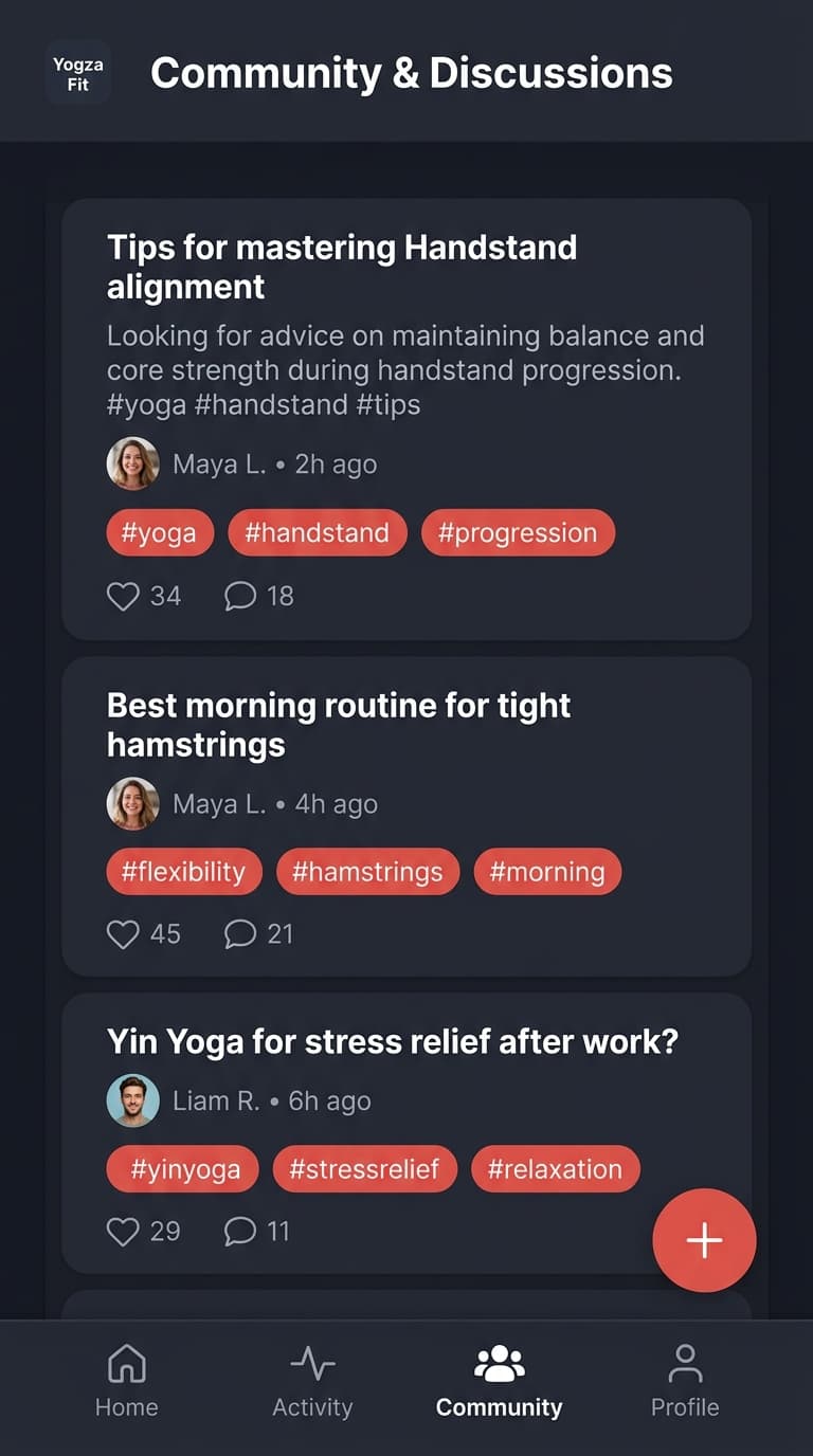 Community & Discussion Forum - Yogza Fit